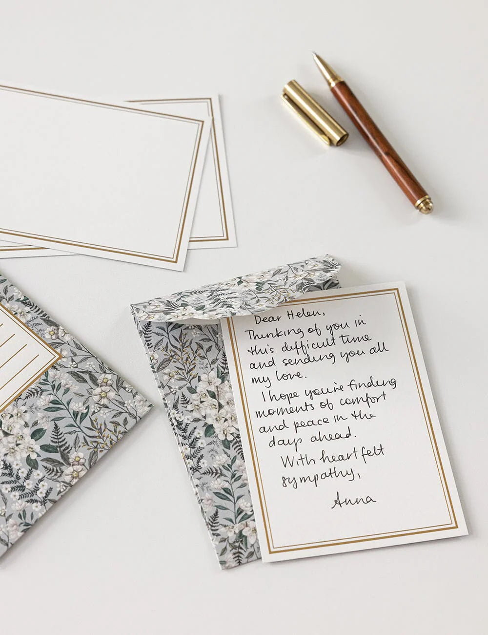 Notecard Set - Ivory Garden 4pk