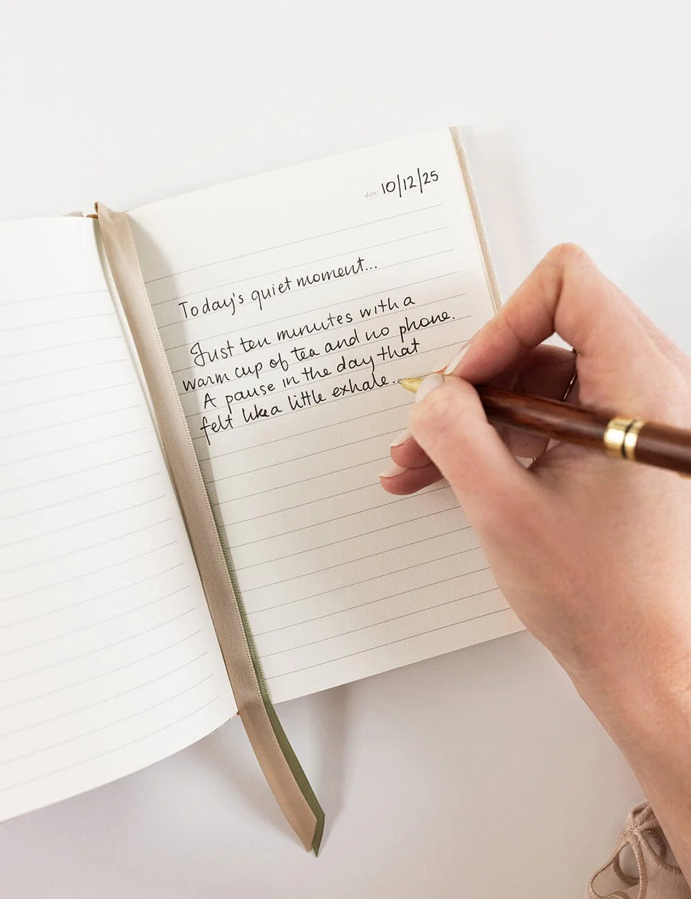 Linen Bound Pocket Journal - Desert Sand (Lined)
